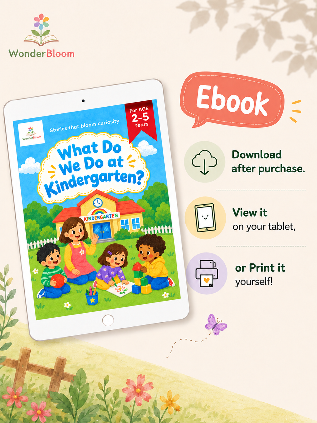 What Do We Do at Kindergarten? - Digital Picture Book