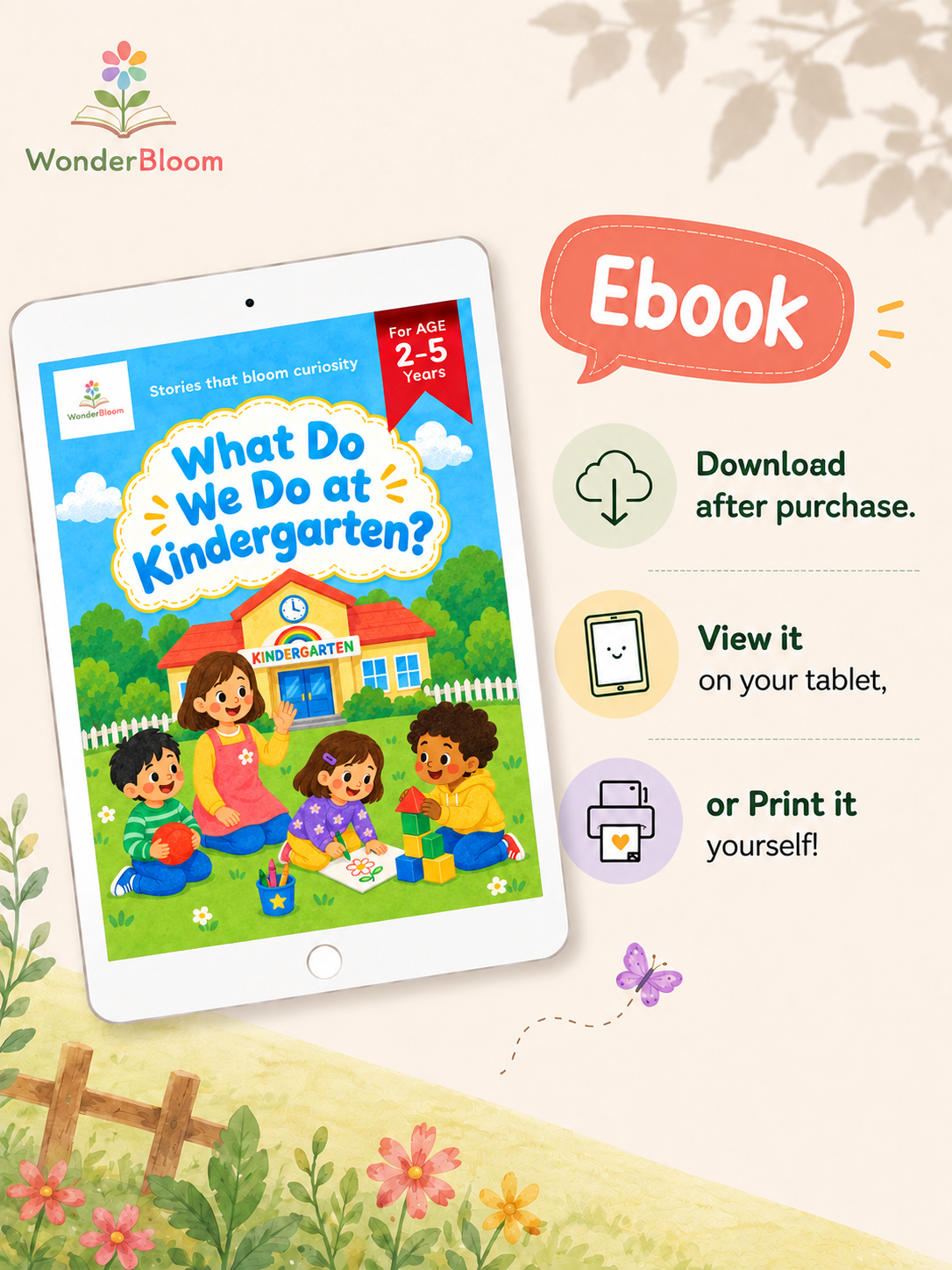 What Do We Do at Kindergarten? - Digital Picture Book