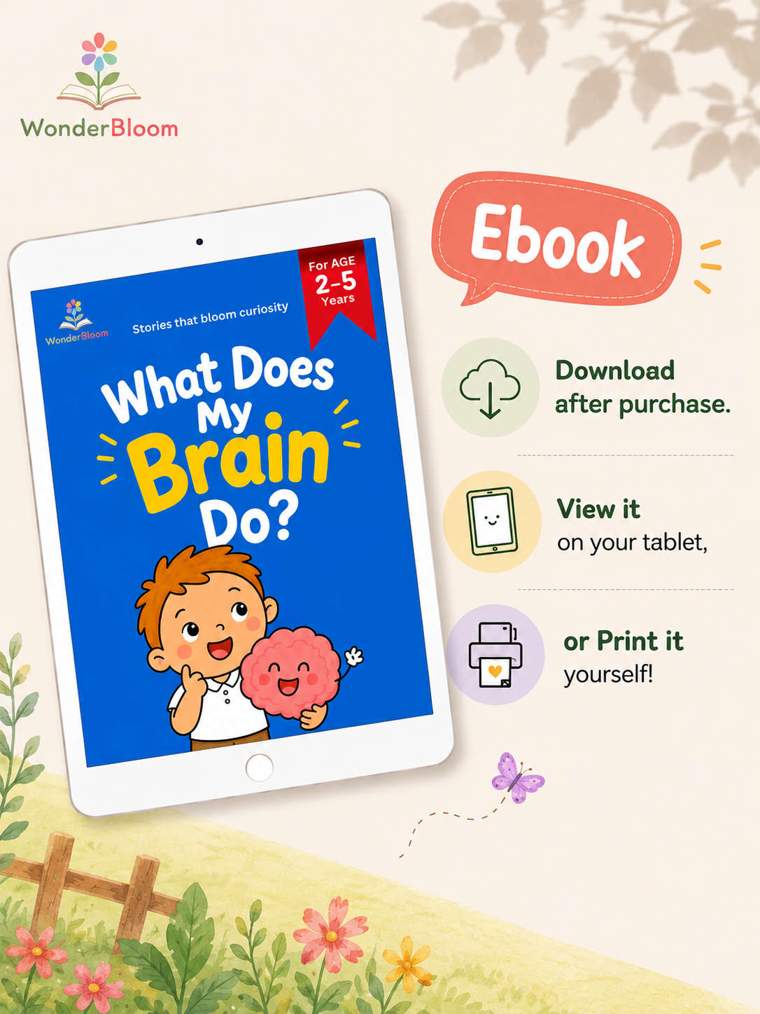 What Does My Brain Do? - Digital Picture Book