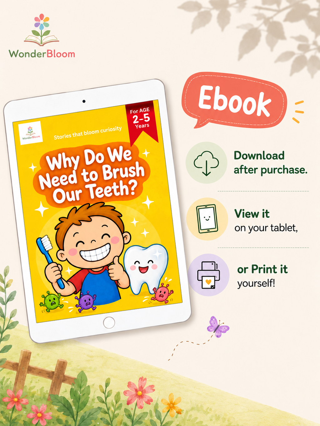 Why Do We Need to Brush Out Teeth? - Digital Picture Book